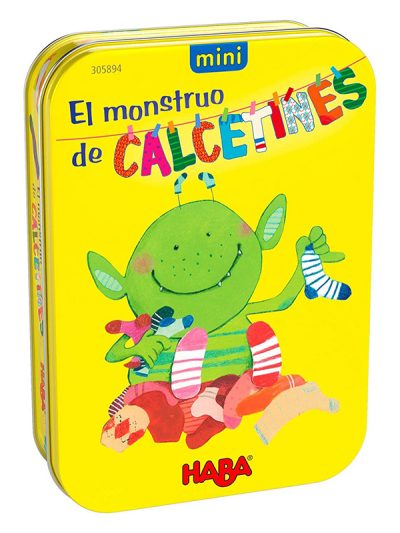 El monstruo de los calcetines - Juego mini lata