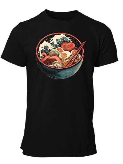 Camiseta Hombre The great wave of Ramen