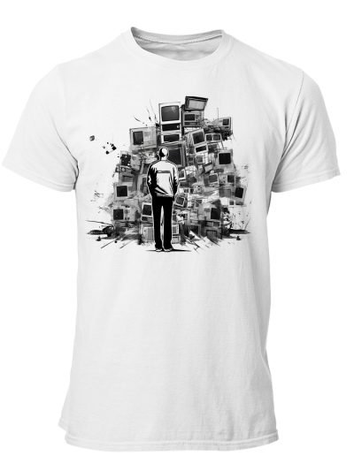 Camiseta Hombre TVs - Man street art