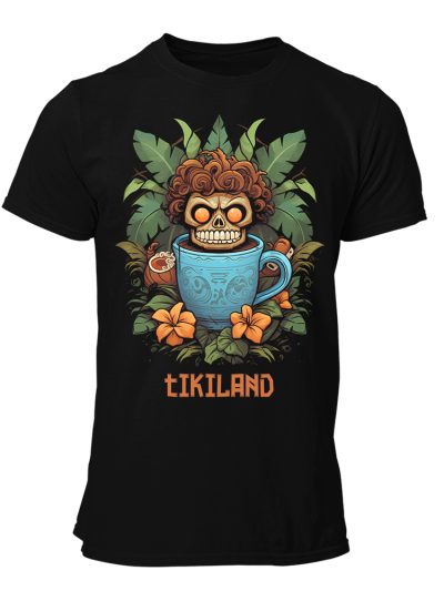 Camiseta Hombre Tiki - Tikiland skull art
