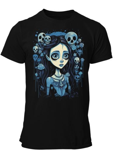 Camiseta Hombre Gothic girl - Big eyes cartoon art