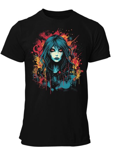 Camiseta Hombre Gothic girl - Ink spots art