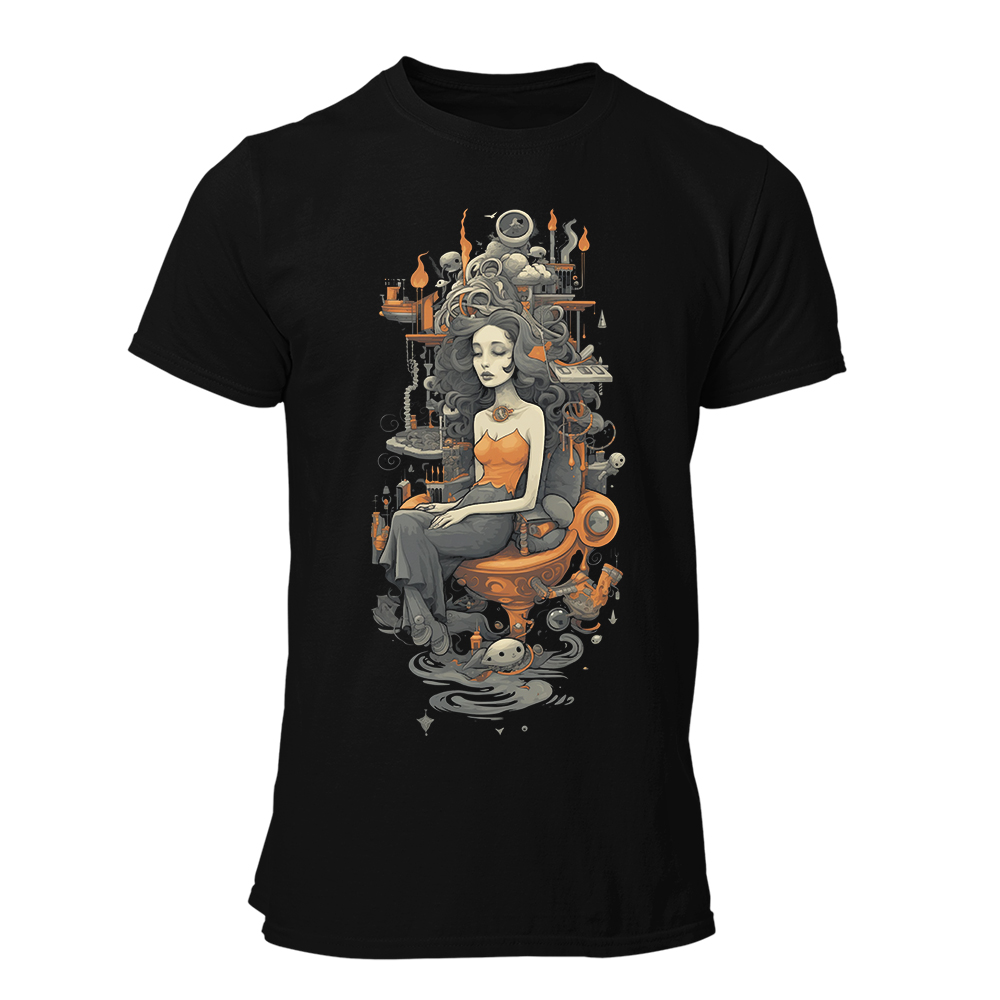 Camiseta Hombre Lady - Industrial art deco