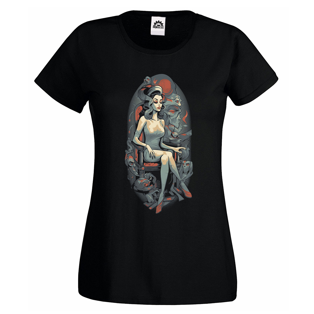 Camiseta Mujer Lady - Evil art deco