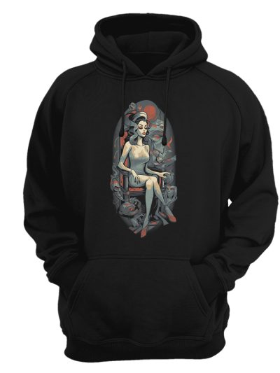 Sudadera con capucha Lady - Evil art deco