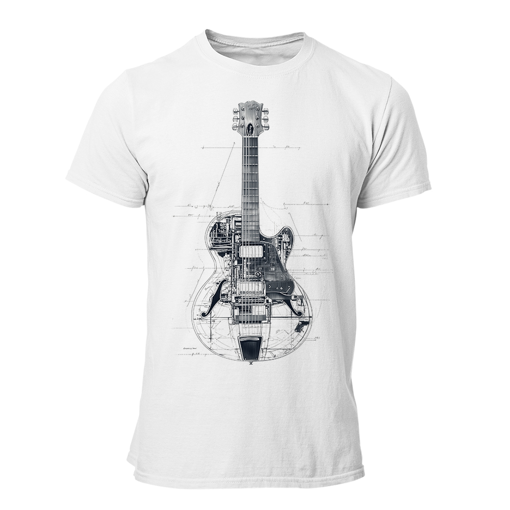 Camiseta Hombre Guitar - Electric anatomy of sound
