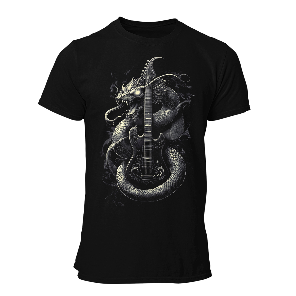 Camiseta Hombre Guitar - Electric dragon fury