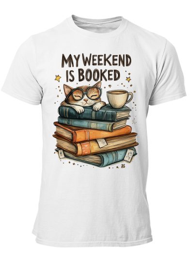 Camiseta Hombre Books - My weekend is booked