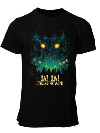 CAMISETA-HOMBRE-NUEVA-CTHULHU-IA IA FHTAGN CULT