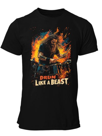 CAMISETA-HOMBRE-NUEVA-DRUMS-LIKE A BEAST