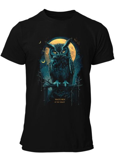 CAMISETA-HOMBRE-NUEVA-GOTH-WATCHER OF THE NIGHT