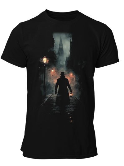 Camiseta Hombre Goth Stranger - Night walk candle light