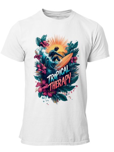 CAMISETA-HOMBRE-NUEVA-SURF-TROPICAL THERAPY WH