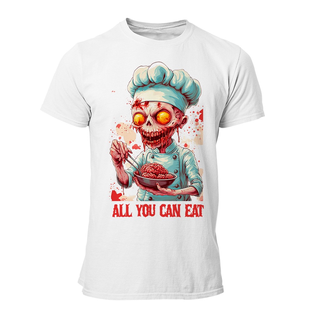 CAMISETA-HOMBRE-NUEVA-ZOMBIE-ALL YOU CAN EAT WH