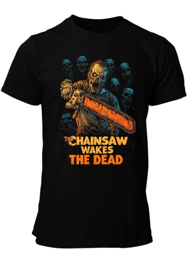 CAMISETA-HOMBRE-NUEVA-ZOMBIE-THE CHAINSAW WAKES THE DEAD
