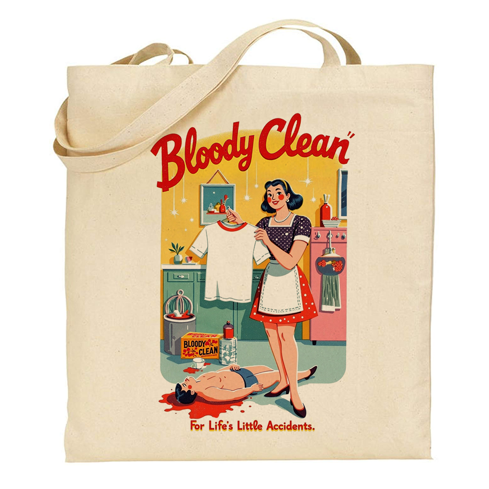 Bolsa de tela Tote bag Those wicked 50s - Bloody clean For Life’s Little Accidents