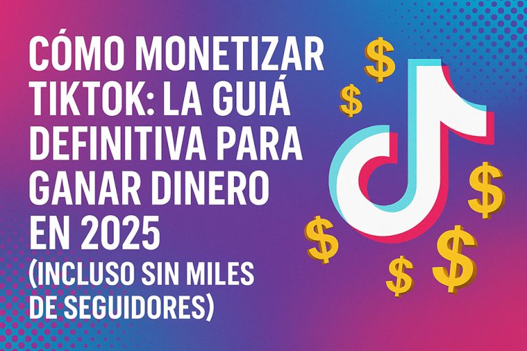 Cómo Monetizar TikTok La Guía Definitiva para Ganar Dinero en 2025