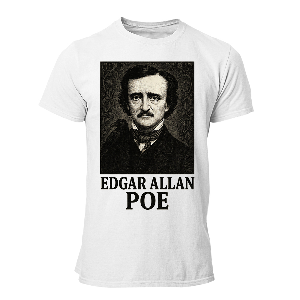 Camiseta Hombre Edgar Allan Poe - Portrait name
