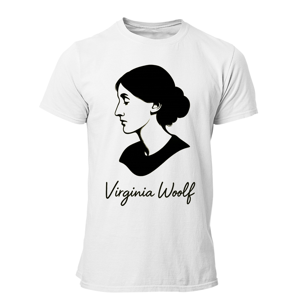 Camiseta Hombre Virginia Woolf - Minimalist portrait