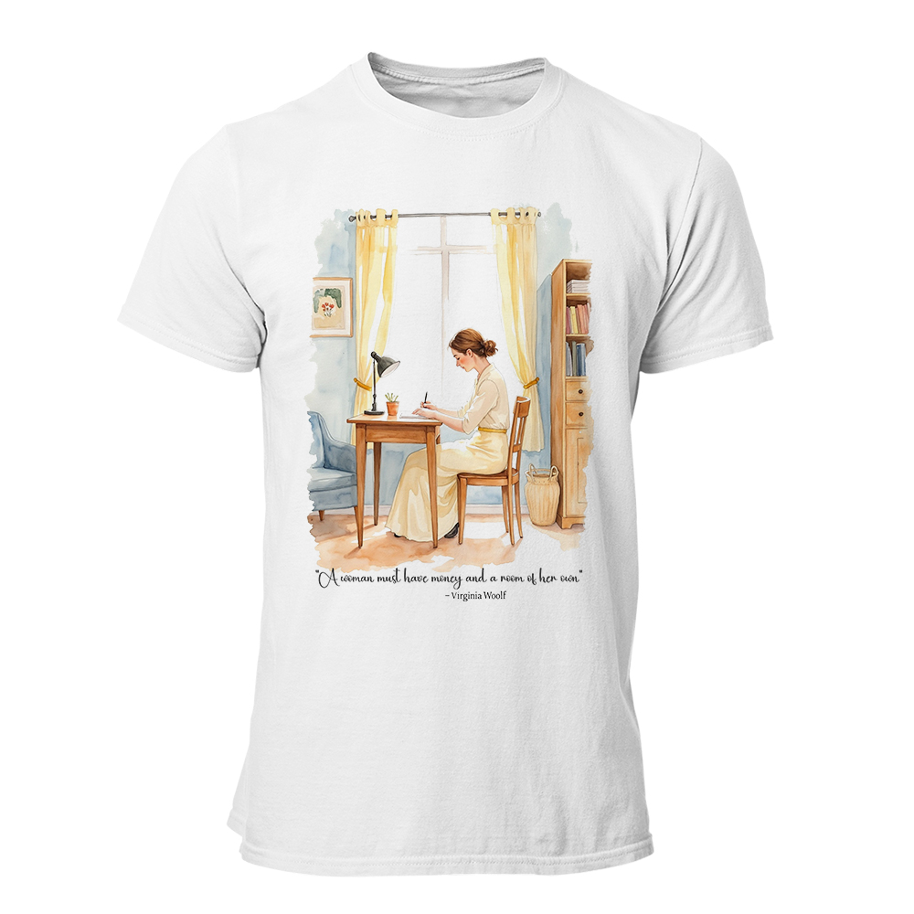 Camiseta Hombre Virginia Woolf - Room of her own Oleo