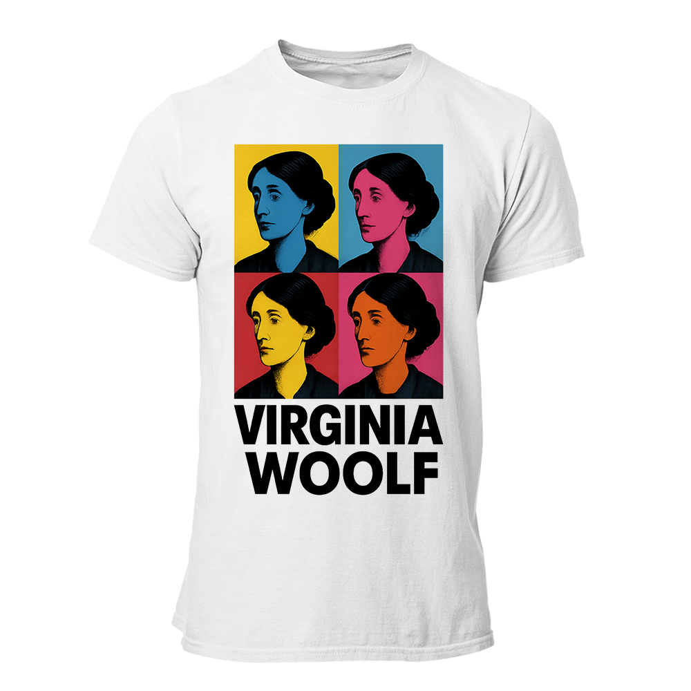 Camiseta Hombre Virginia Woolf - Pop art portrait
