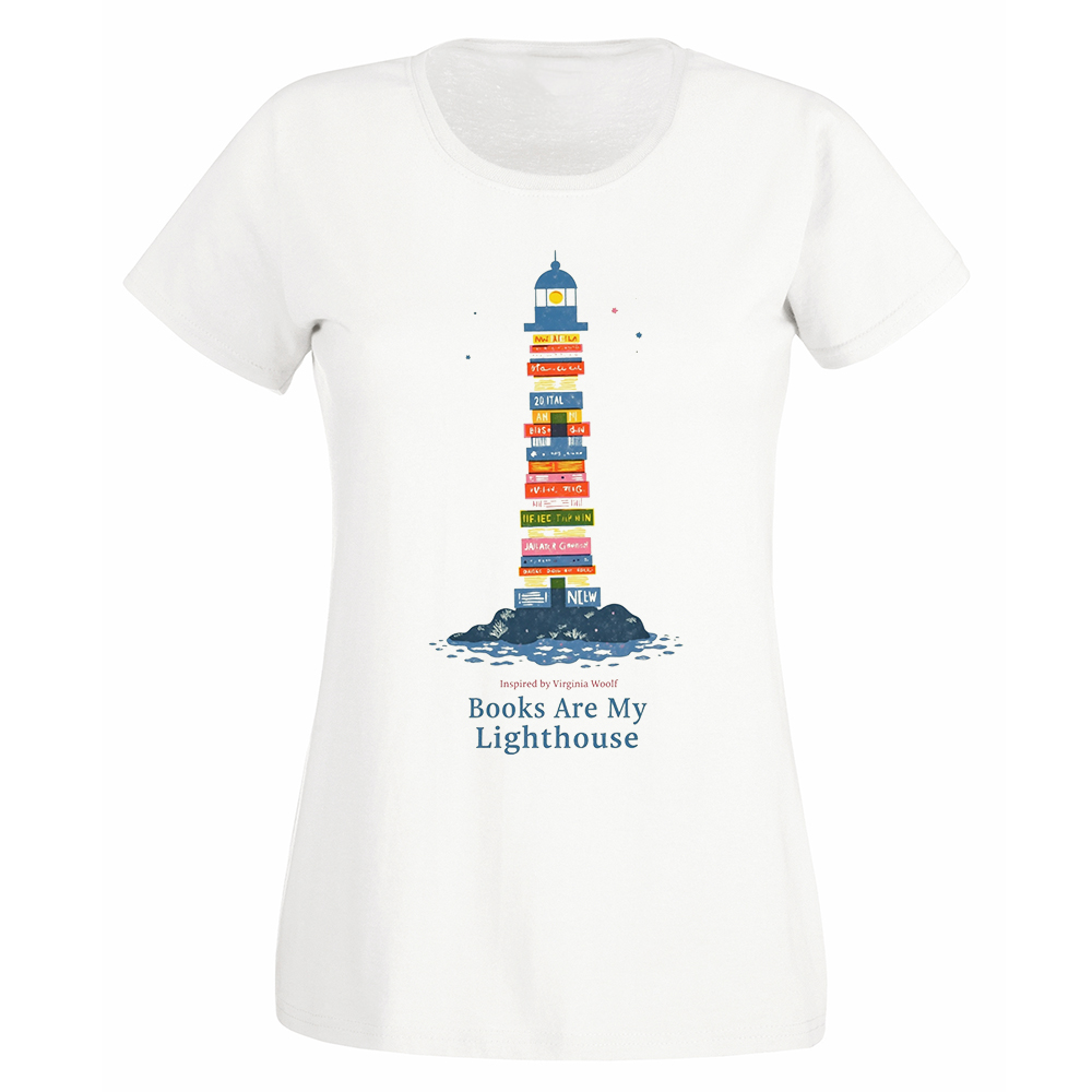 Camiseta Mujer Virginia Woolf - Books are my lighthouse