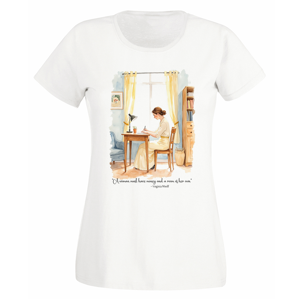 Camiseta Mujer Virginia Woolf - Room of her own Oleo