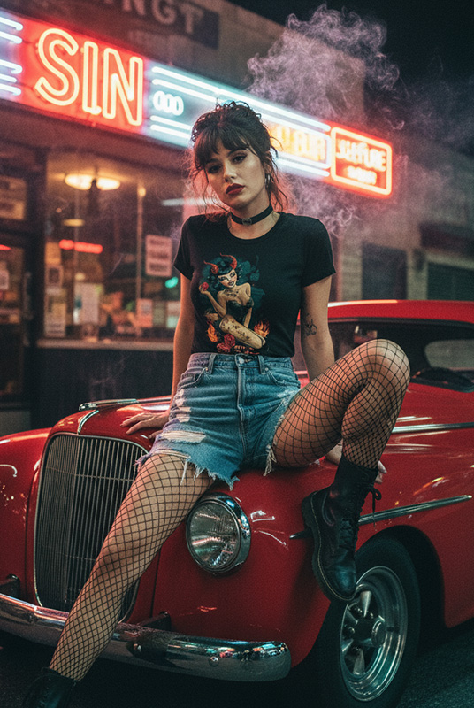 Comprar camisetas para mujer de pin ups