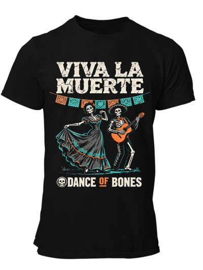 Camiseta Hombre Catrina - Viva la Muerte Dance of Bones