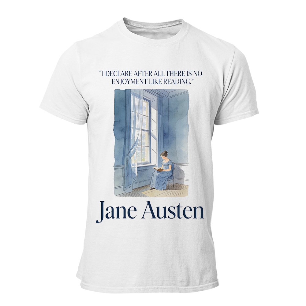Camiseta Hombre Jane Austen - No enjoyment like reading