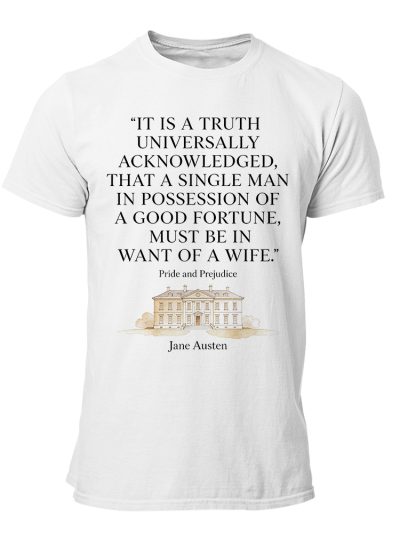 Camiseta Hombre Jane Austen - Want of a wife
