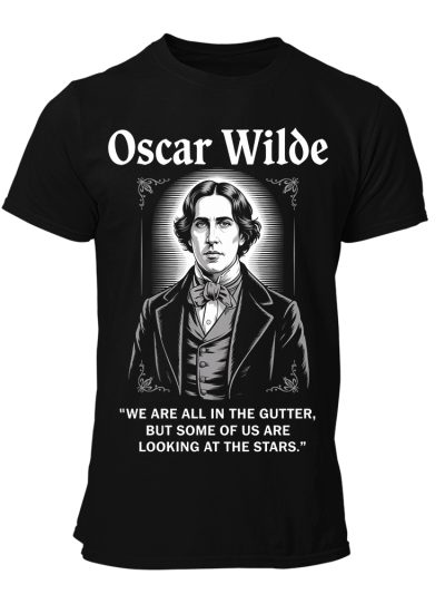 Camiseta Hombre Oscar Wilde - Looking at the Stars