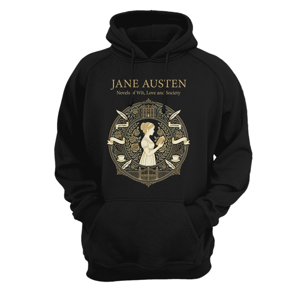 Sudadera con capucha Jane Austen - Novels of Wit, Love and Society
