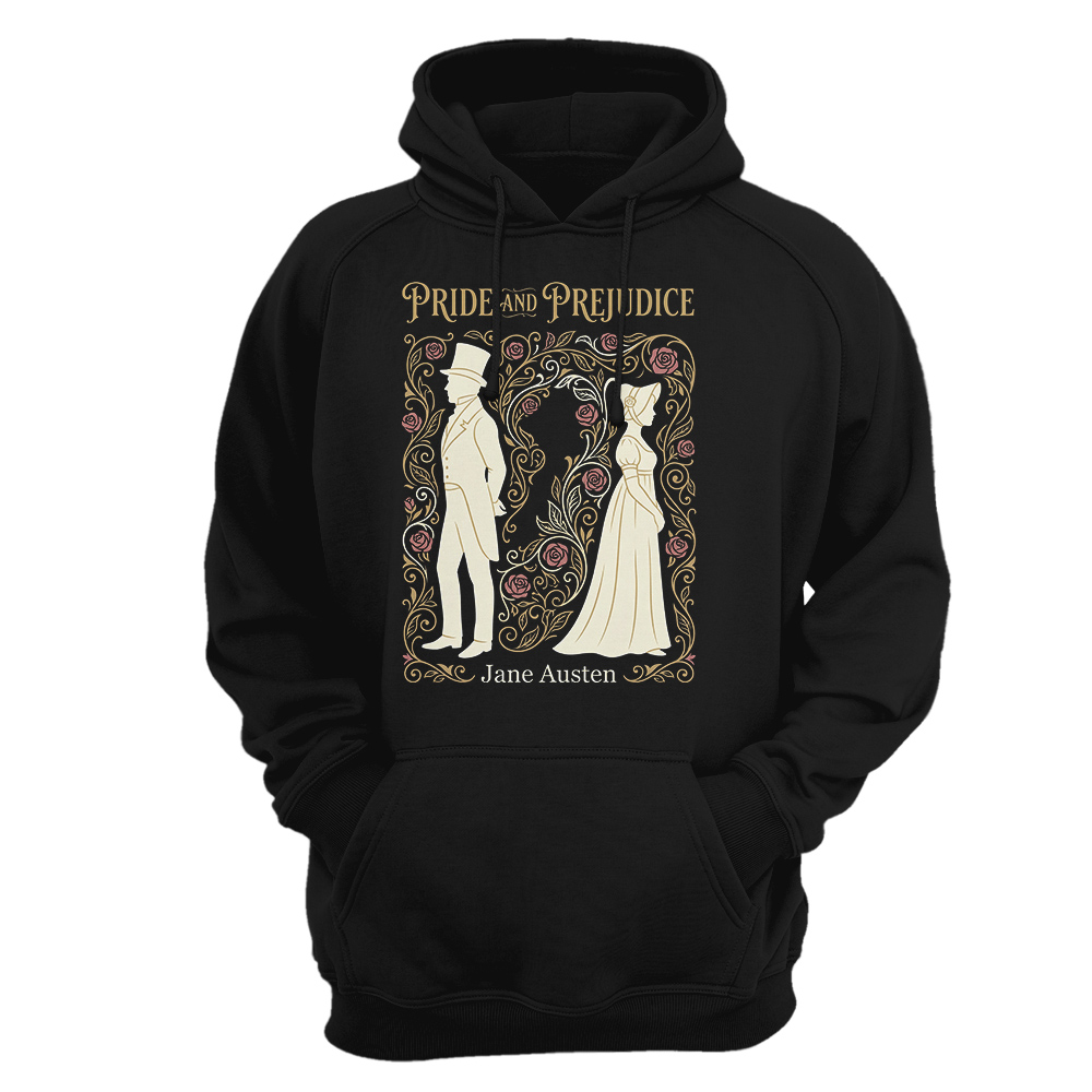 Sudadera con capucha Jane Austen - Pride and prejudice folk BK