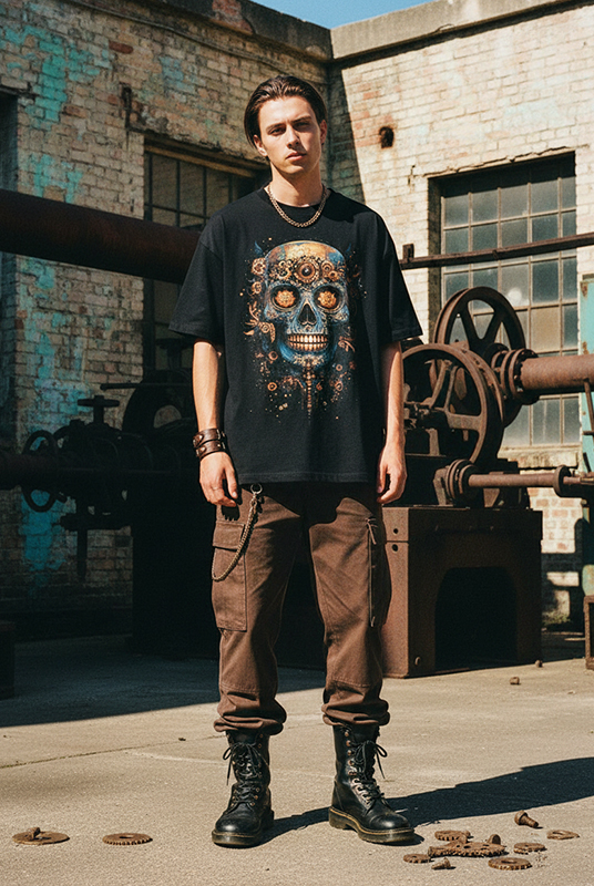 Camisetas oversize steampunk