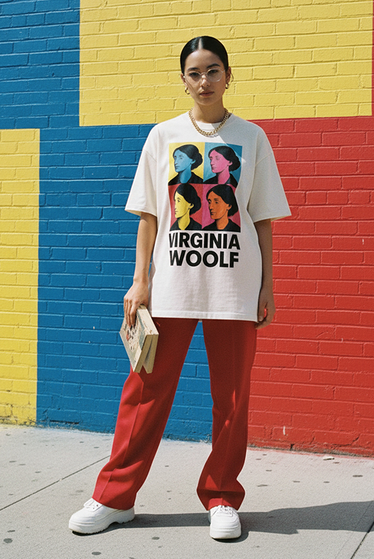 Camisetas oversize virginia woolf