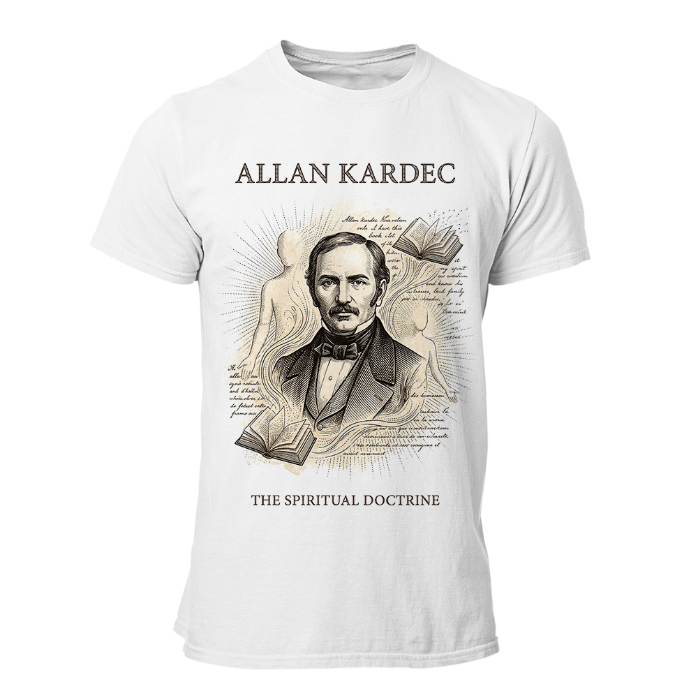 Camiseta Hombre Allan Kardec - The spiritual doctrine