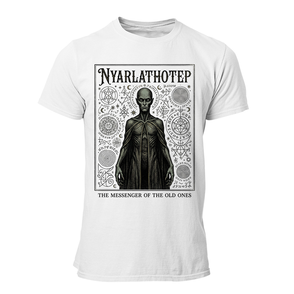 Camiseta Hombre Nyarlathotep - The Messenger of the Old Ones Gothic Engraving Art