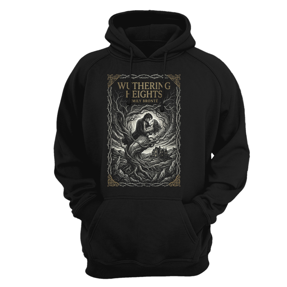 Sudadera con capucha Brontë Sisters - Wuthering Heights Gothic Engraving Art