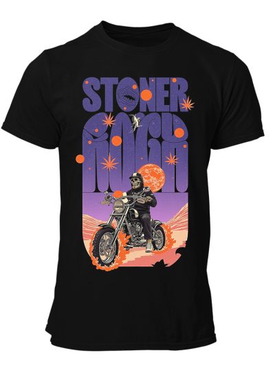 Camiseta hombre Stoner Rock Motor Skull | Psychedelic Desert Rock