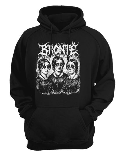 Sudadera con capucha Brontë Sisters - Black metal corpse paint