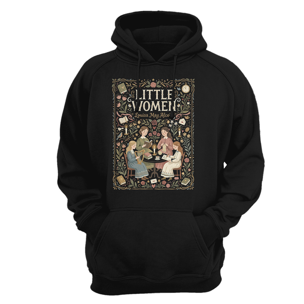 Sudadera con capucha Louisa May Alcott - Little women art folk Bk