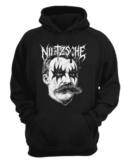 Sudadera con capucha Nietzsche - Black metal corpse paint