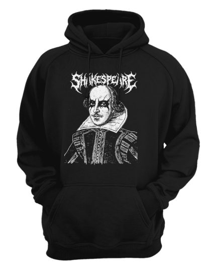 Sudadera con capucha William Shakespeare - Black metal corpse paint