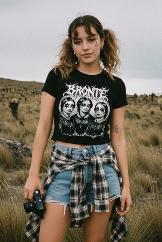 Camisetas de mujer Everyone is black metal