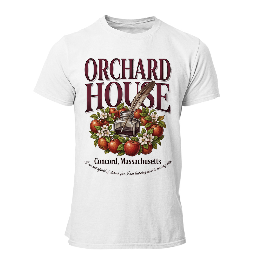 Camiseta Hombre Louisa May Alcott - Little women Orchard house Wh