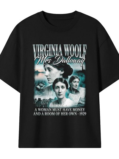 Camiseta Oversize Virginia Woolf - Mrs. Dalloway 90s Bootleg