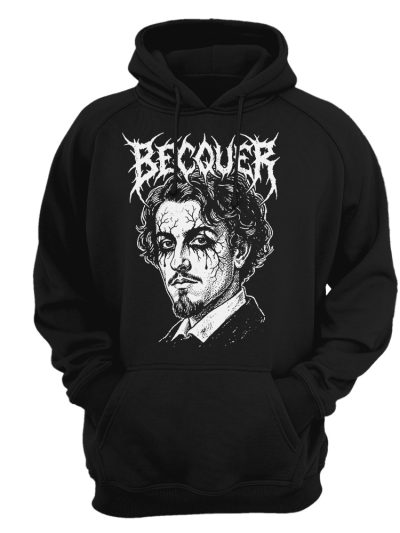 Sudadera con capucha Gustavo Adolfo Bécquer - Black metal corpse paint