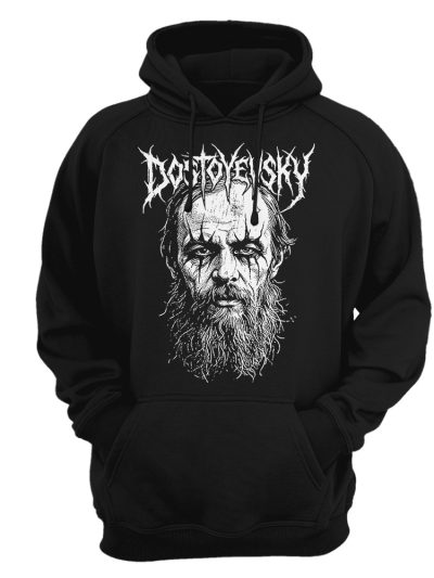 Sudadera con capucha Fiódor Dostoyevski - Black metal corpse paint