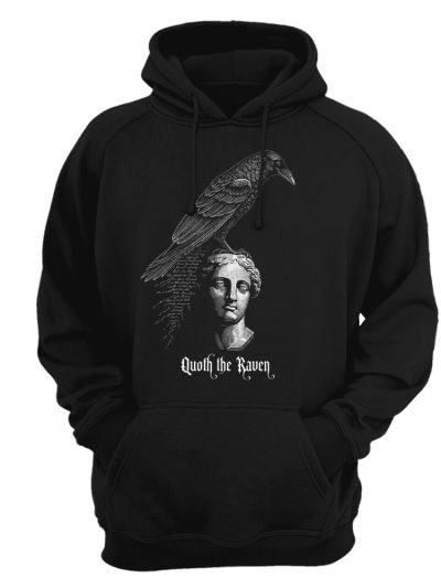 Sudadera con capucha Edgar Allan Poe - Quoth The Raven head